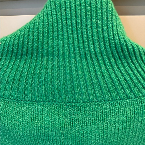 NWT a new day Vibrant Green Cowl Neck Dropped Shoulder Sweater SZ L - Picture 7 of 13
